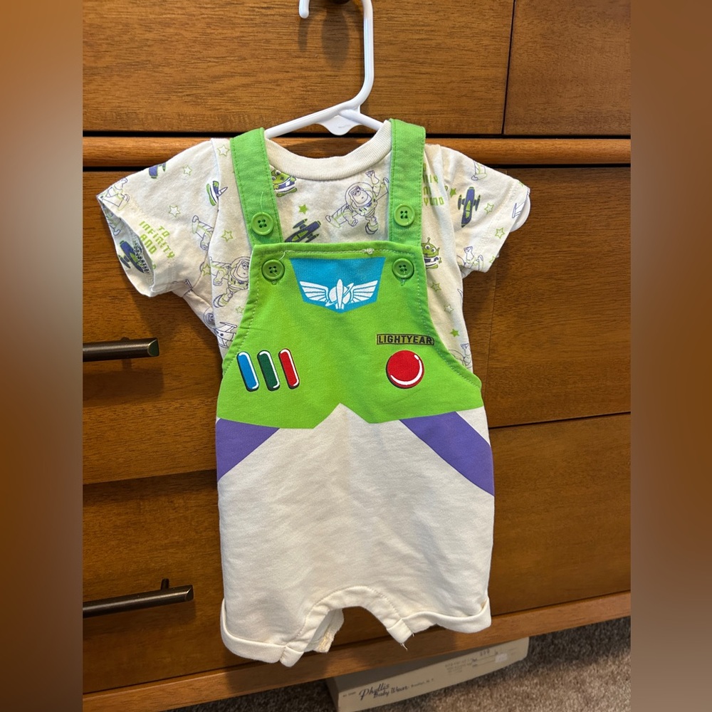 Toy Story Buzz Lightyear Baby Costume Overalls And Tee Size 6 Months Boxlunch